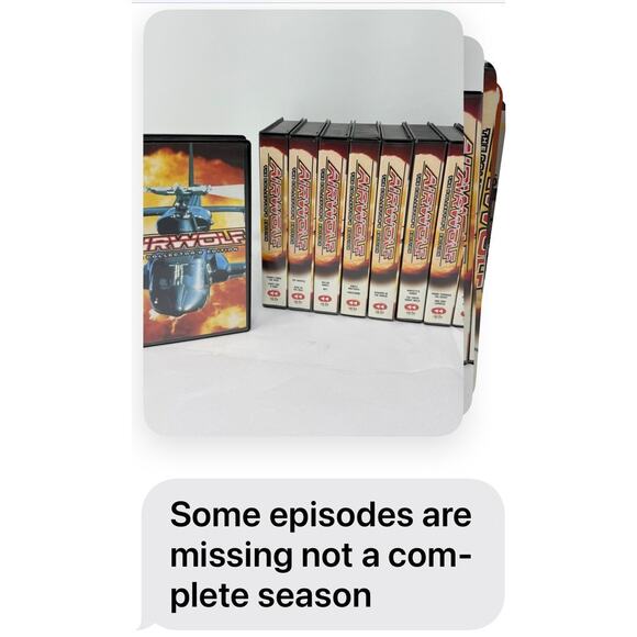 Airwolf VHS Lot The Collector’s Edition Vol 1–10 Incomplete Set 1980s TV Series - Picture 5 of 5